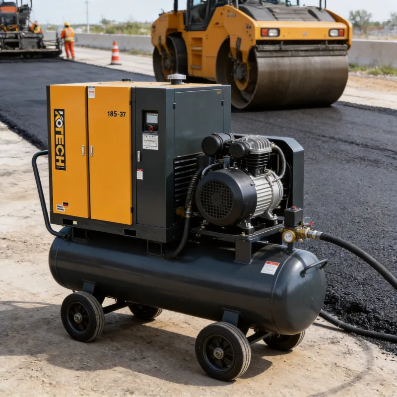 185 CFM Diesel vs Electric for Road Repair