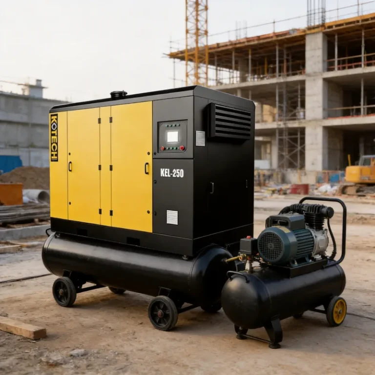 Diesel vs. Electric Portable Air Compressors: Construction Showdown