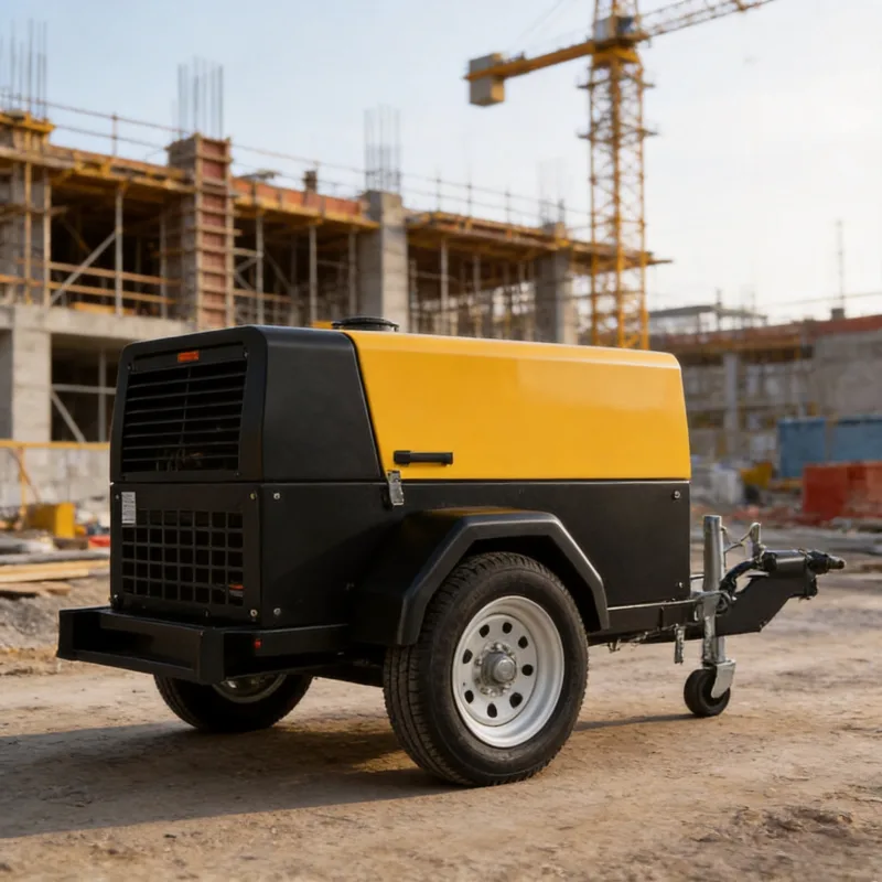 High-Pressure Diesel Air Compressors for Rock Drilling