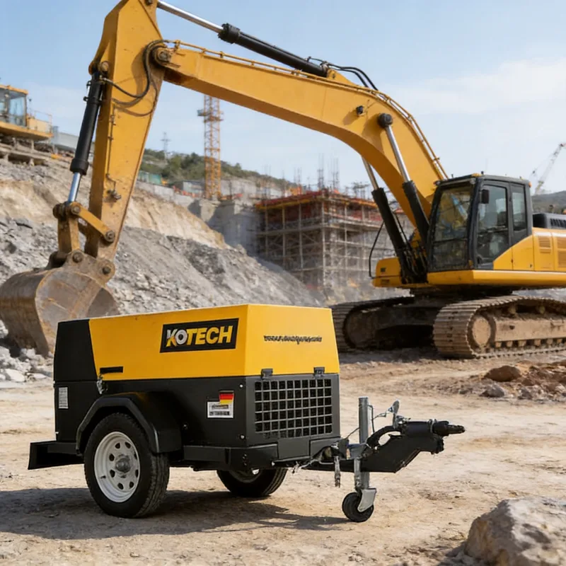 375 CFM Diesel Air Compressor: Ideal Outdoor Jobsites
