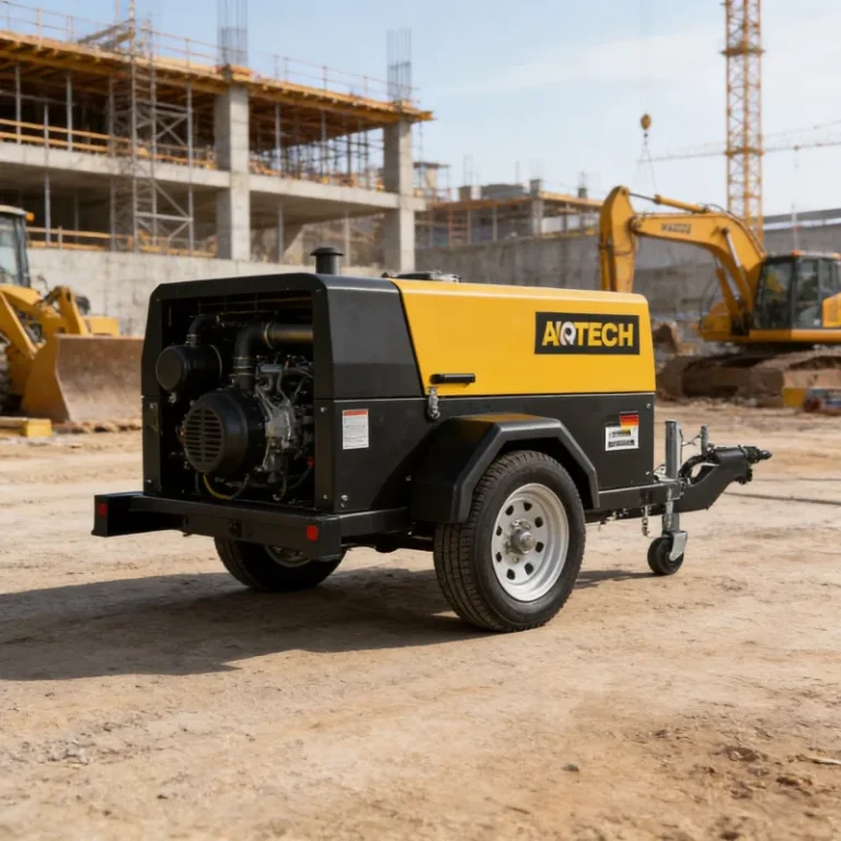 Choose the Right Trailer-Mounted Diesel Air Compressor for Heavy Construction