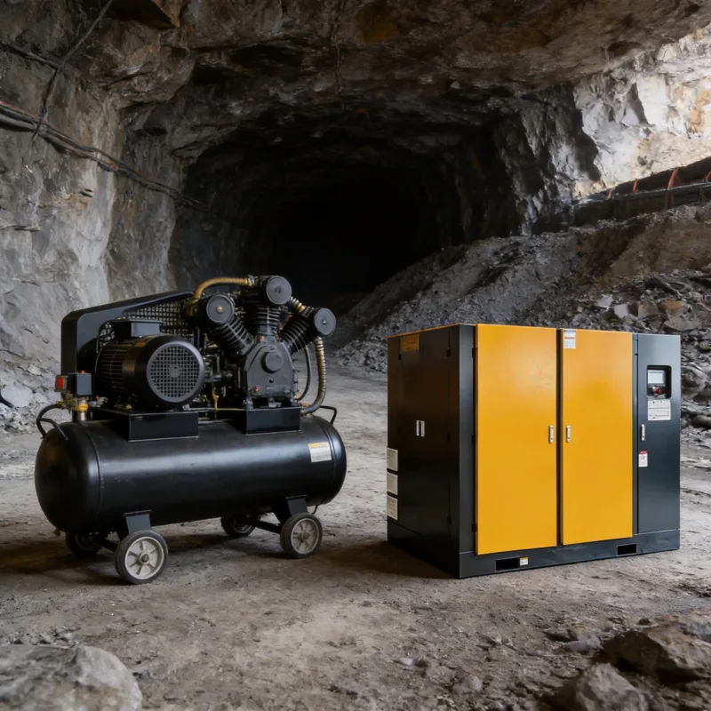 Diesel vs. Electric Air Compressors for Mining