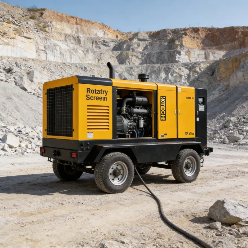 Mobile Diesel Air Compressor: Quarry & Mining Setup Tutorial