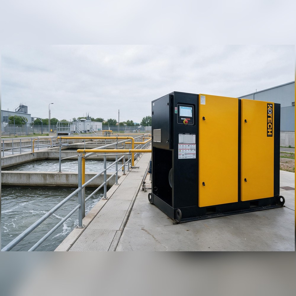 KOTECH water-lubricated oil-free screw compressor with stainless steel compression element KOTECH water-lubricated oil-free screw compressor with stainless steel compression element